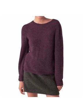Minimum Pammie Wine Knit Wool Blend Sweater Size S